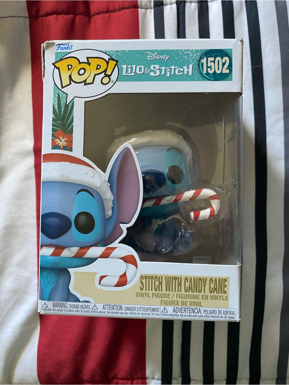 Funko Pop! Stitch Holiday Figure - Blue and Pink
